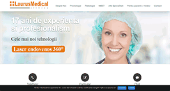 Desktop Screenshot of laurusmedical.ro